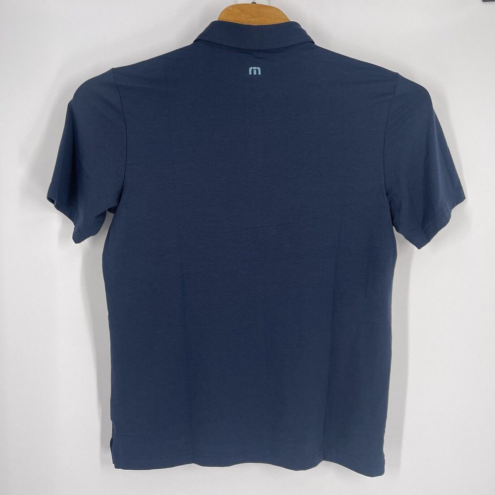 NWT Travis Matthew Bay Breaker golf polo shirt Mens Size Medium Blue - Picture 10 of 10